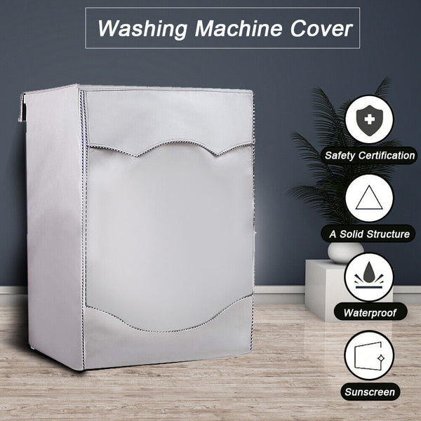 1/2 Waterproof Dustproof Sunscreen Washing Machine Cover Laundry Dryer Protector