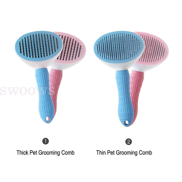 Pet Dog Cat Grooming Comb Brush Tool Gently Removes Loose Undercoat Knots Mats