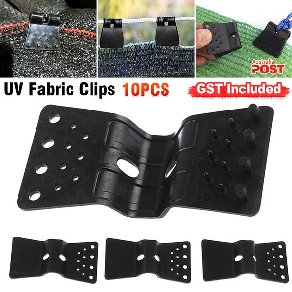 UV Fabric Clips Fasten Hang Expand Shade Cloth Shade Net Clips Black Up to 30x