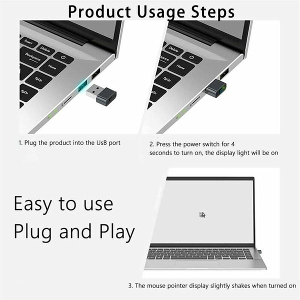 Mini Automatic Mouse Jiggler Undetectable USB Automatic Move Cursor for Computer