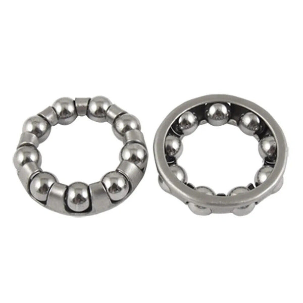 2pcs 29mm 9 Ball Bike Crank Bearings Bicycle Wheel Bearing Retainer Silver Tone