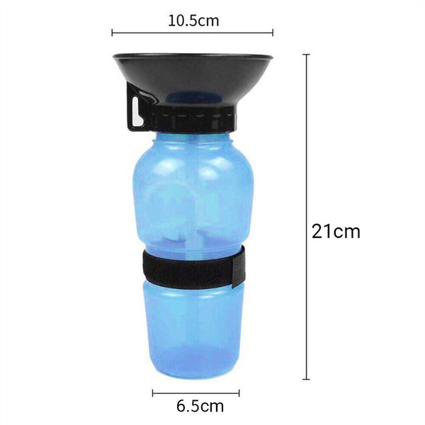 500ml Dog Cat Water Drinking Bottle Detachable Travel Cup Portable Pet Feeder AU