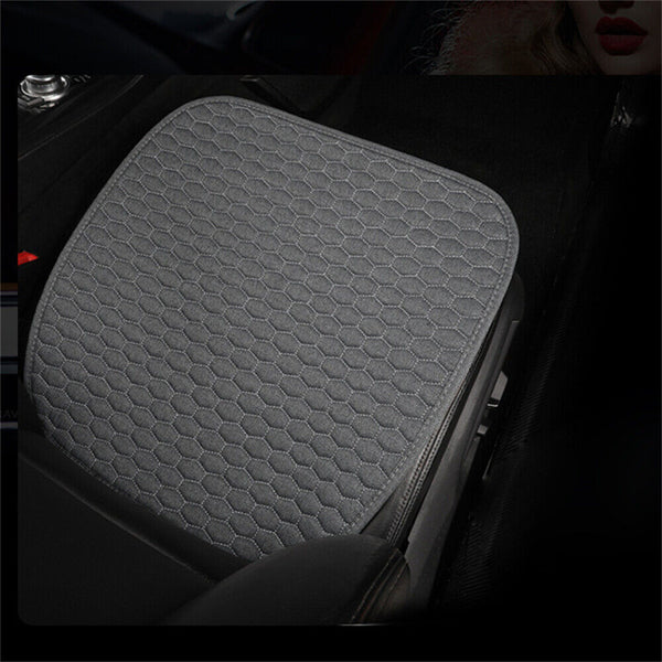 Universal Cotton Linen Car Seat Cushion Front Rear Seat Lined Pad Preotect Cover