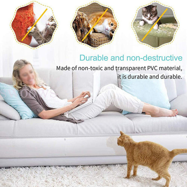 Pet Cat Anti-Scratch Guard Mat Sofa Protective Cover Scratching Post Furniture