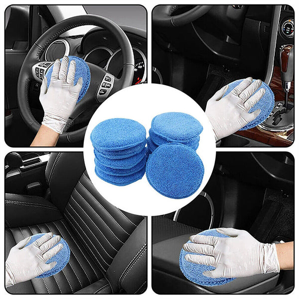 UP 50X Car Microfibre Polishing Foam Sponge Wax Applicator Pads Cleaning Buffer