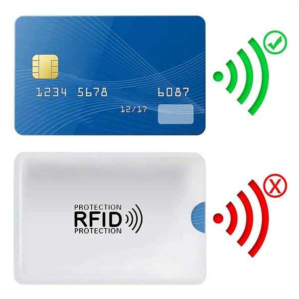 UP20X RFID Blocking Sleeve Secure Credit Debit Card ID Protector AntiScan Safety