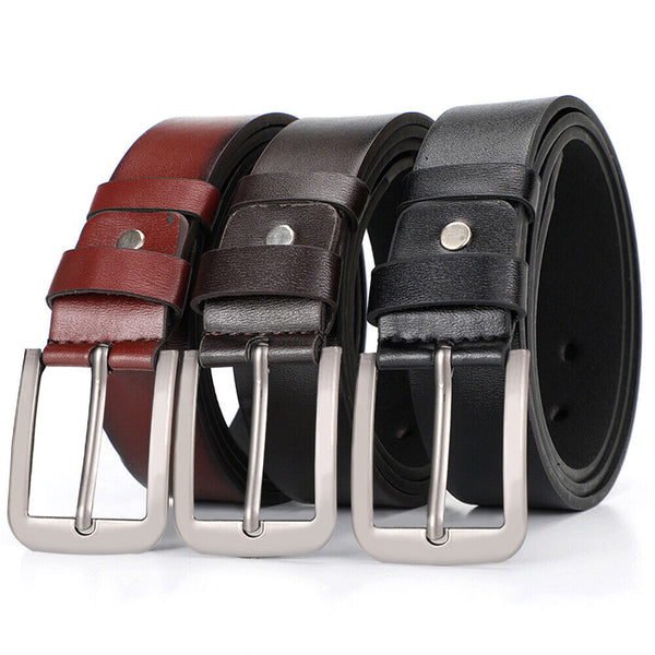 Leather Belts For Men's High Quality Buckle Jeans Casual 105 110 115 cm Belt