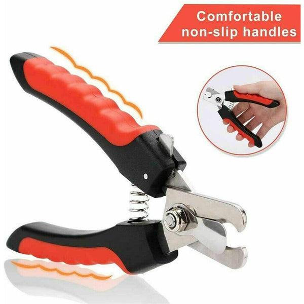 1/2x Pet Dog CAT Nail Clippers Professional Toe Cutter Trimmer Grooming Scissors