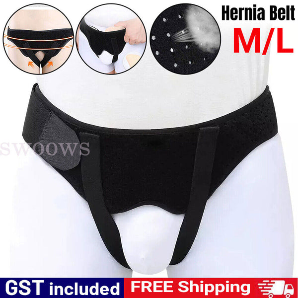 Hernia Belt for Men Brace with Double Compression Truss Pads inguinal Support.