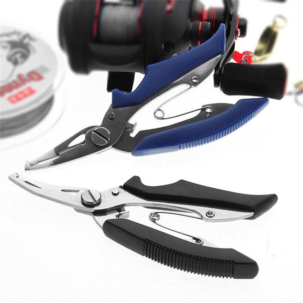 1-3x Stainless Steel Fishing Plier Braid Mono Line Cutters Pliers Split RingTool