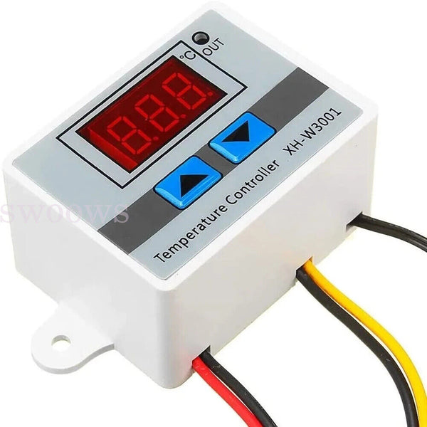 Digital LED Temperature Controller Thermostat Control Switch W/ Waterproof Probe