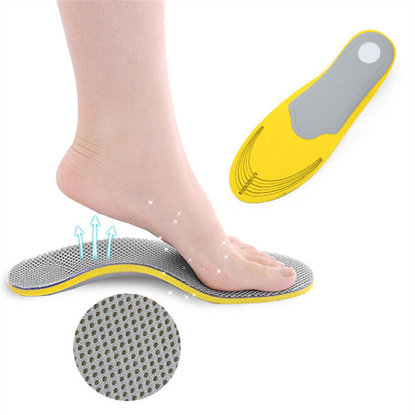 1/2Pairs Men/Women Shoe Insoles Arch Support Pain Relief Orthopedic Inner Sole