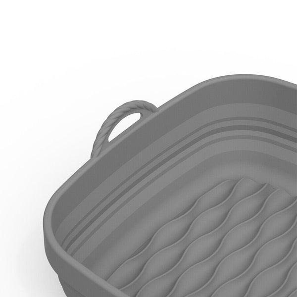 1/2X Reusable Air Fryer Basket Liner Air Fryer Silicone Pot Non-Stick BakingTray