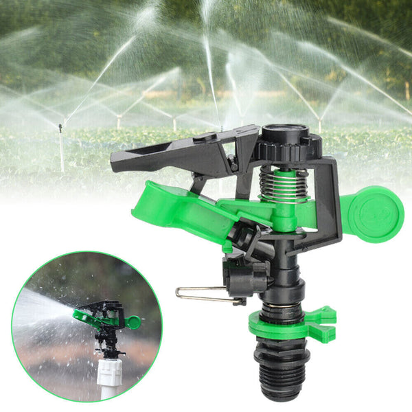 1/5x Head Impact Sprinklers Adjustable Outdoor Installation Irrigation System DM