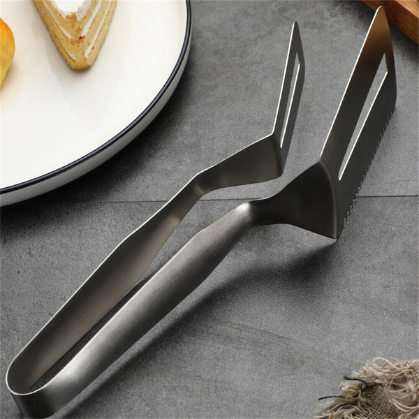 Stainless Steel BBQ Tongs Barbecue Grill Food Clip Ice Tong Meat Salad Clamp