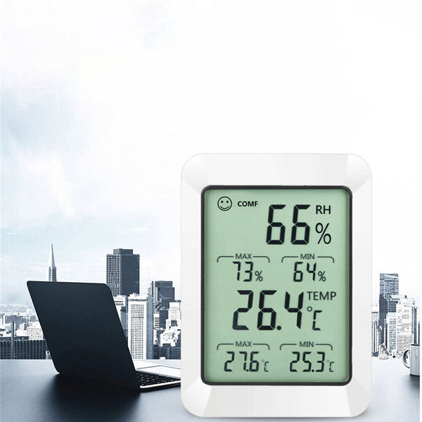 Digital LCD Humidity Meter Indoor Outdoor Hygrometer Thermometer Temperature