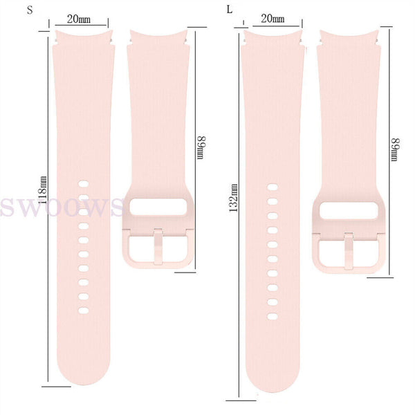 Silicone Strap Band For Samsung Galaxy Watch 5 Pro Watch 4 Classic 45 42 44 40mm