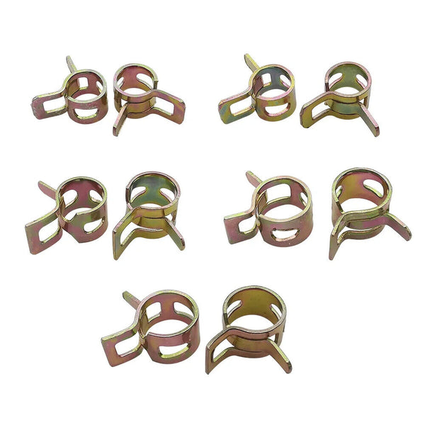 Spring Hose Clamps Water Pipe Tube Clip Petrol Fuel Line Adjustable Range Kit AU