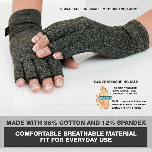 UP10pairs Arthritis Gloves Compression Joint Finger Hand Wrist Support Brace