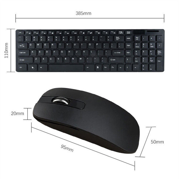 Wireless Keyboard and Mouse Combo Bundles Ergonomic for PC Laptop Home Office