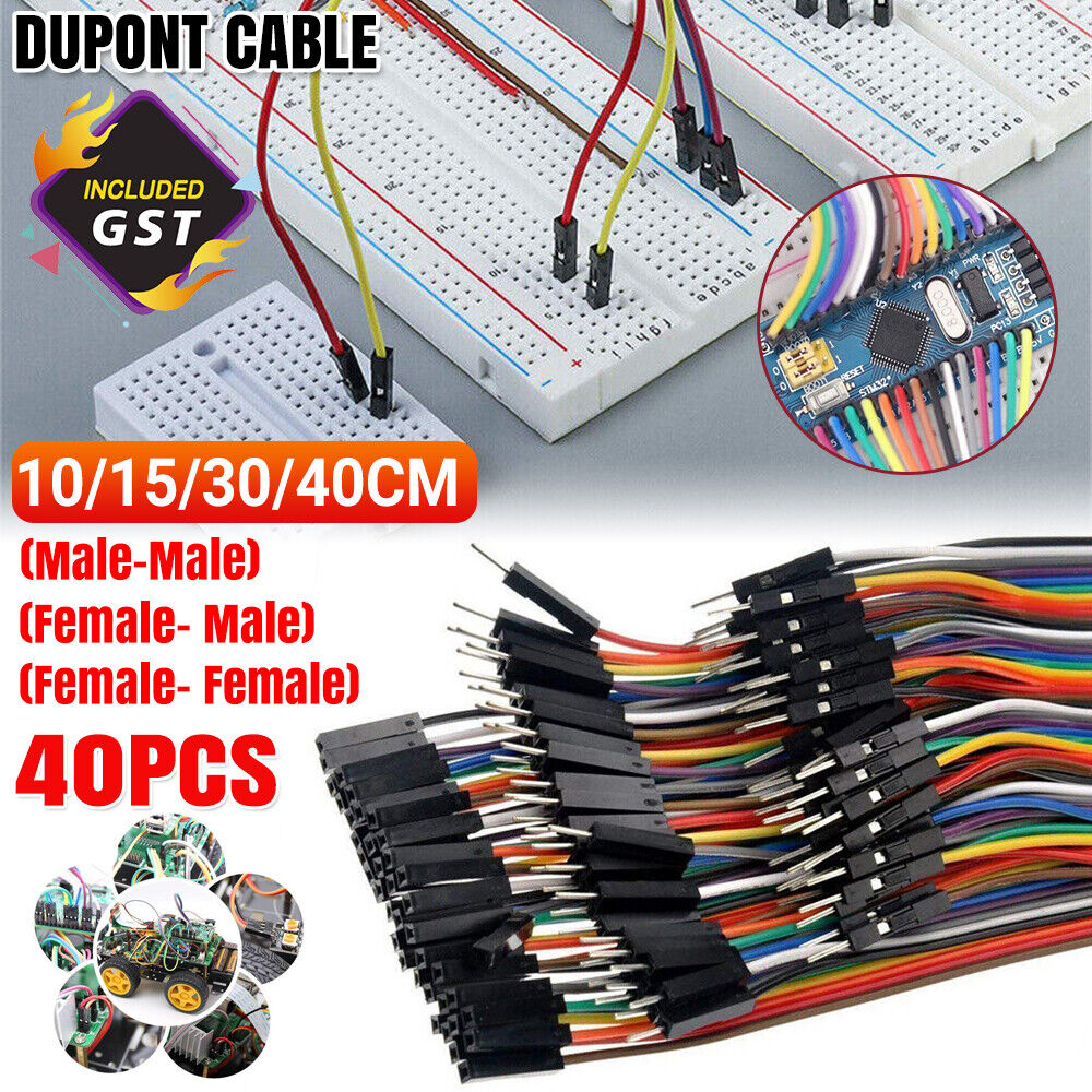 UP200PCS 10/15/30/40CM Dupont Cable Jumper Wire for Arduino RPi breadboard