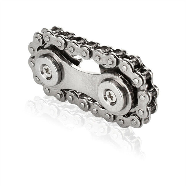 Bike Chain Gear Fidget Spinner Gyro Stainless Steel Metal Sprocket Toy New Style