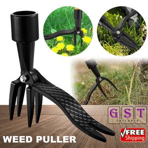 Weeder Puller Stand Up Weed Tool Handle Claw Garden Outdoor Root Remover Killer