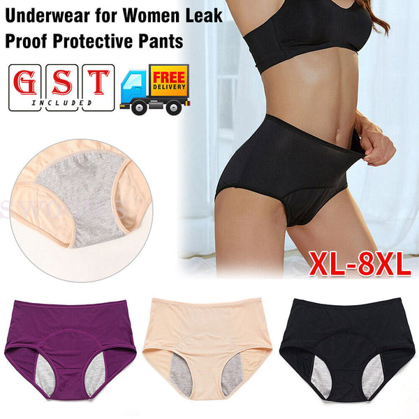 Pants Menstrual Pants Underwear Mesh Leakproof High Waist Protective for Women