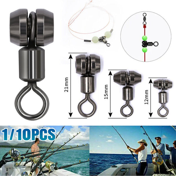 UP50x 3 Way Method Feeder Swivel Black 3 Way Swivel Ring Fishing Accessories