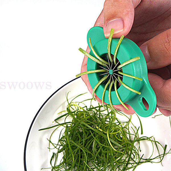 Onion Fruit Vegetable Scallion Cutter Shred Silk Chopped Onion Slicer w/ GIFT