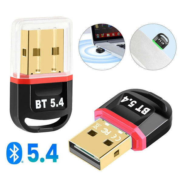 USB Bluetooth 5.4 Adapter Wireless Dongle Receiver Transmitter For PC Laptop