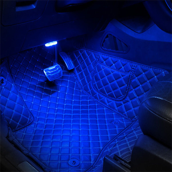 Mini Car Interior LED Light Touch Control Ambient Lamp USB Rechargeable Magnetic