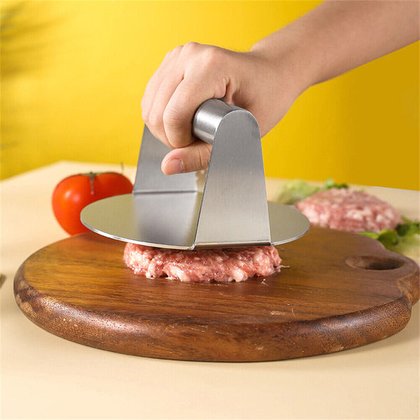 Burger Press Meat Smasher Hamburger Steak No-Rust for Griddle Accessory BBQ Home