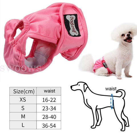 Male / Female Dog Puppy Nappy Diapers Belly Wrap Band Sanitary Pants Underpants