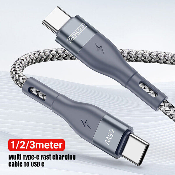 UP3x 1/2/3M USB C To USB C Cable Fast Charging Cord Data Charger For iPhone 15