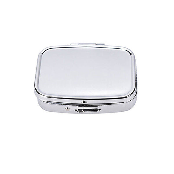 1-4 X Pill Containers Tablet Holder Medicine Metal Case Container Pocket Box