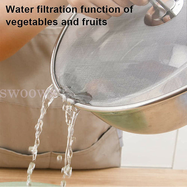 Anti Splatter Guard Oil Net Splash Cover Pan Screen Kitchen Cooking Frying 2size