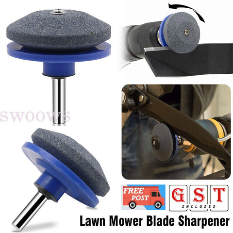 1-5PCS Lawn Mower Blade Sharpener Rotary Stone Grindstone Sharpening Drill Tool