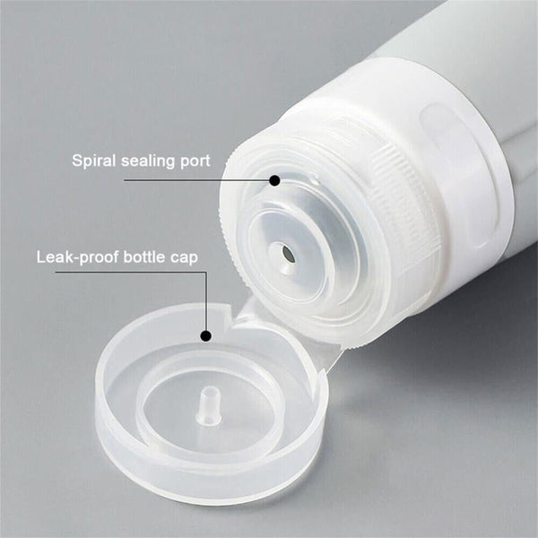 4PCS Silicone Empty Bottle Travel Shampoo Lotion Cosmetic Container Dispenser AU