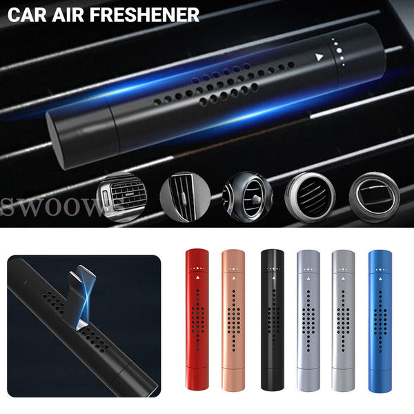 Car Air Vent Freshener Blue Clip Perfume Diffuser & 3 Aroma Fragrance Sticks