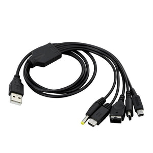 5in1 USB Charger Cord Cable For Nintendo New 2DS 3DS DSi XL NDS GBA SP DS Lite