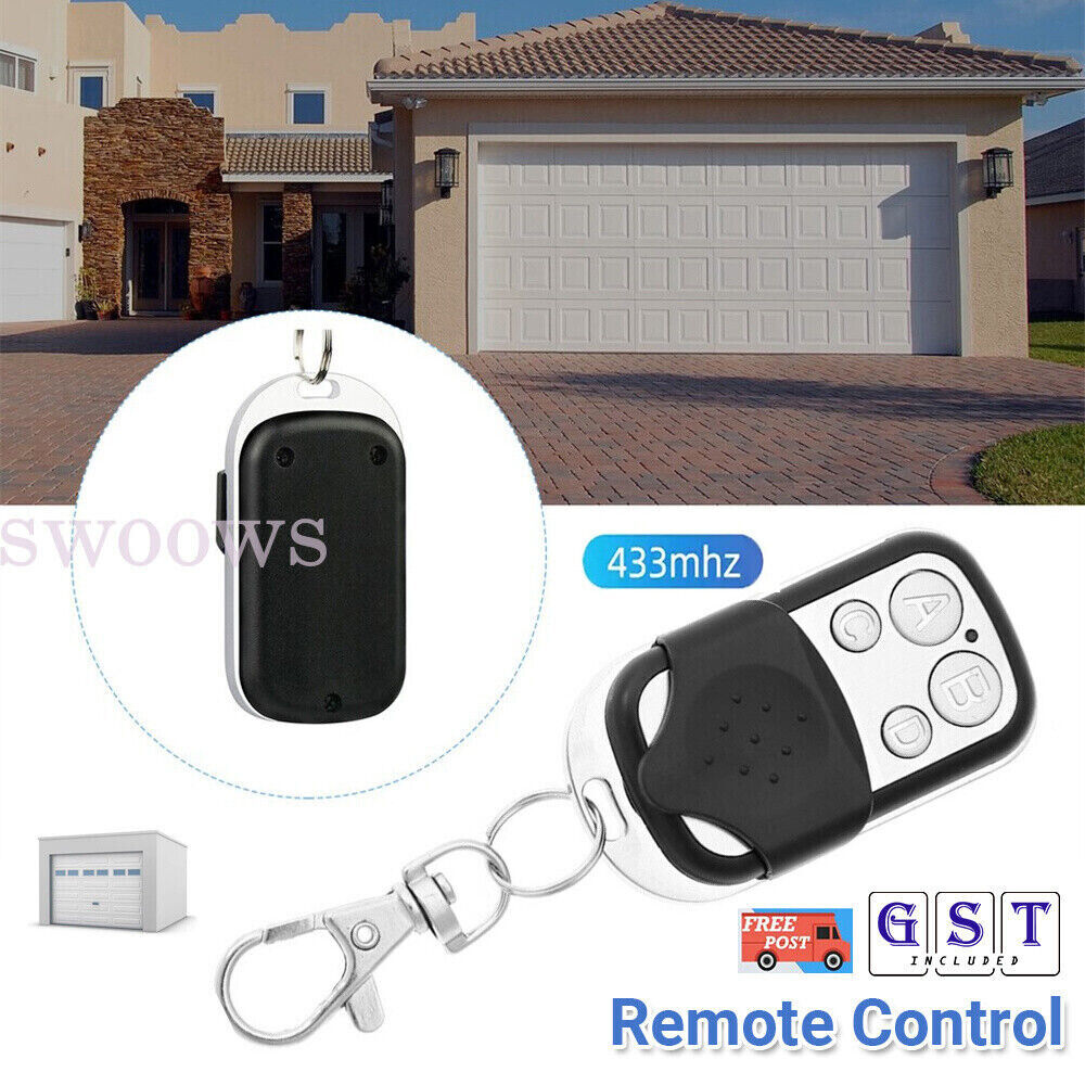 1/6 Universal Replacement Garage Door Car Gate Cloning Remote Control Key Fob433