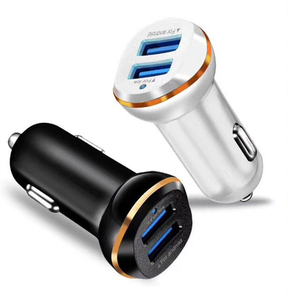 Fast 3.1A Car Phone Charger Dual USB Power Adapter For Cigarette Lighter Port