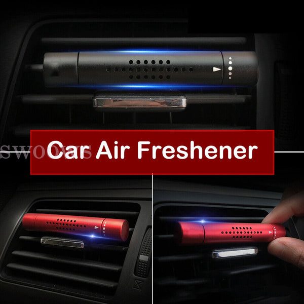 Car Air Vent Freshener Blue Clip Perfume Diffuser & 3 Aroma Fragrance Sticks