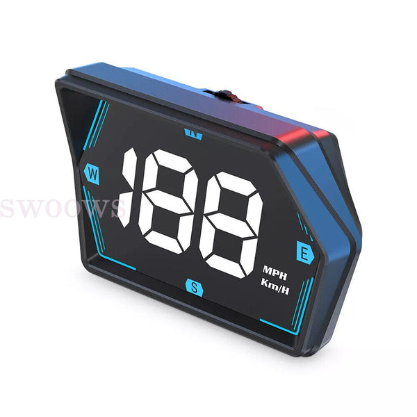 Universal Digital GPS Speedometer Car HUD Head Up Display MPH/KM Overspeed Alarm