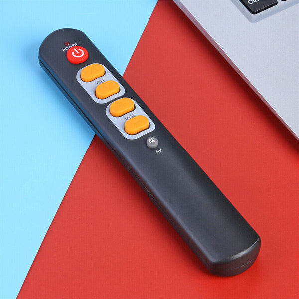 Universal 6 Key Learning Remote Control Big Yellow Button Copy IR Remote AU