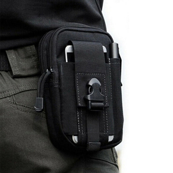 Tactical Molle Pouch Belt Waist Pack Bag Military Waist Fanny Phone Pocket Hike