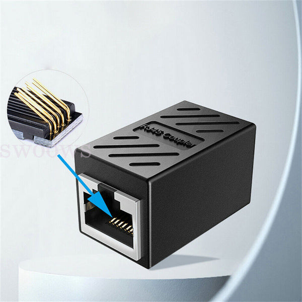 RJ45 Coupler Cat5e/6/7 Ethernet Cable Extender Joiner LAN Connector Adapter