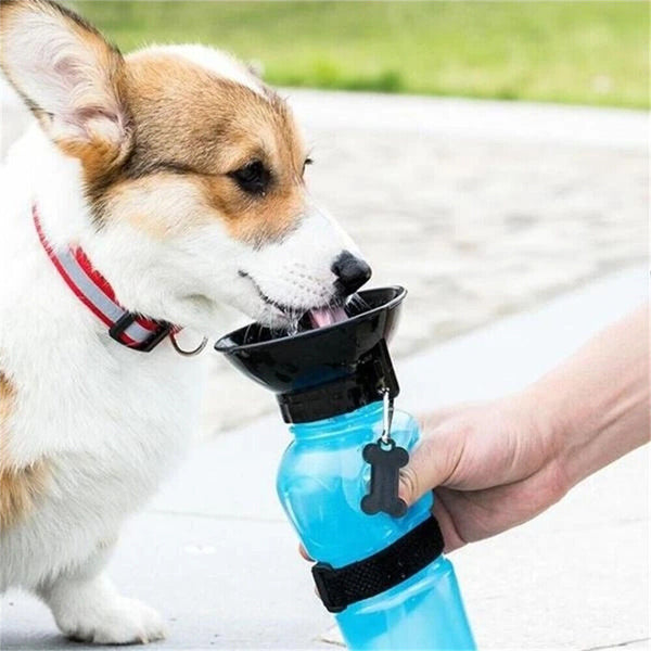 500ml Dog Cat Water Drinking Bottle Detachable Travel Cup Portable Pet Feeder AU