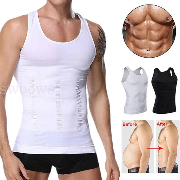 Men Sweat Body Shapers Vest Waist Trainer Slimming Corset Shapewear